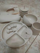 NobleTots™ Ultimate 7-Piece Silicone Feeding Set (Suction Plate, Bowl, Bib & 2-in-1 Cup)