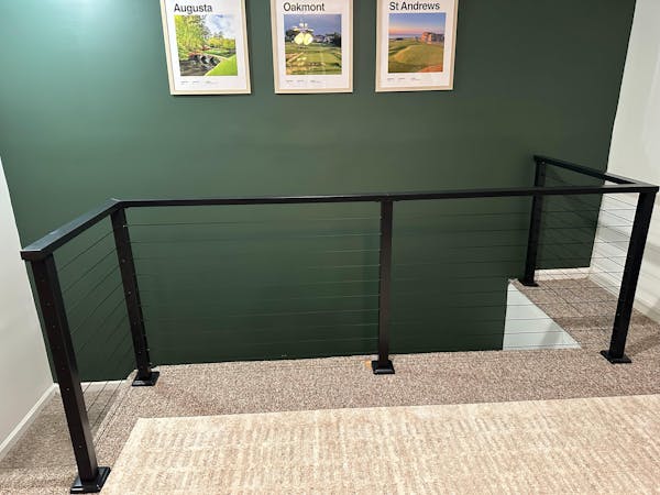 BLIKA 36" Level Drilled Cable Railing Post