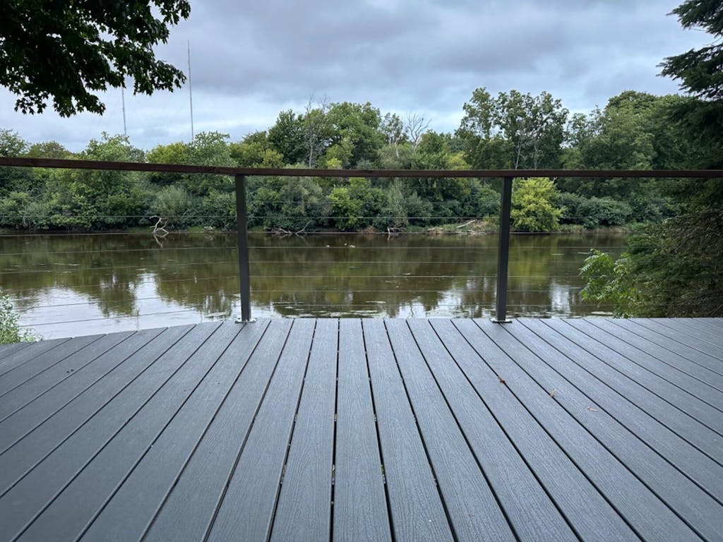 BLIKA 36" Level Drilled Cable Railing Post