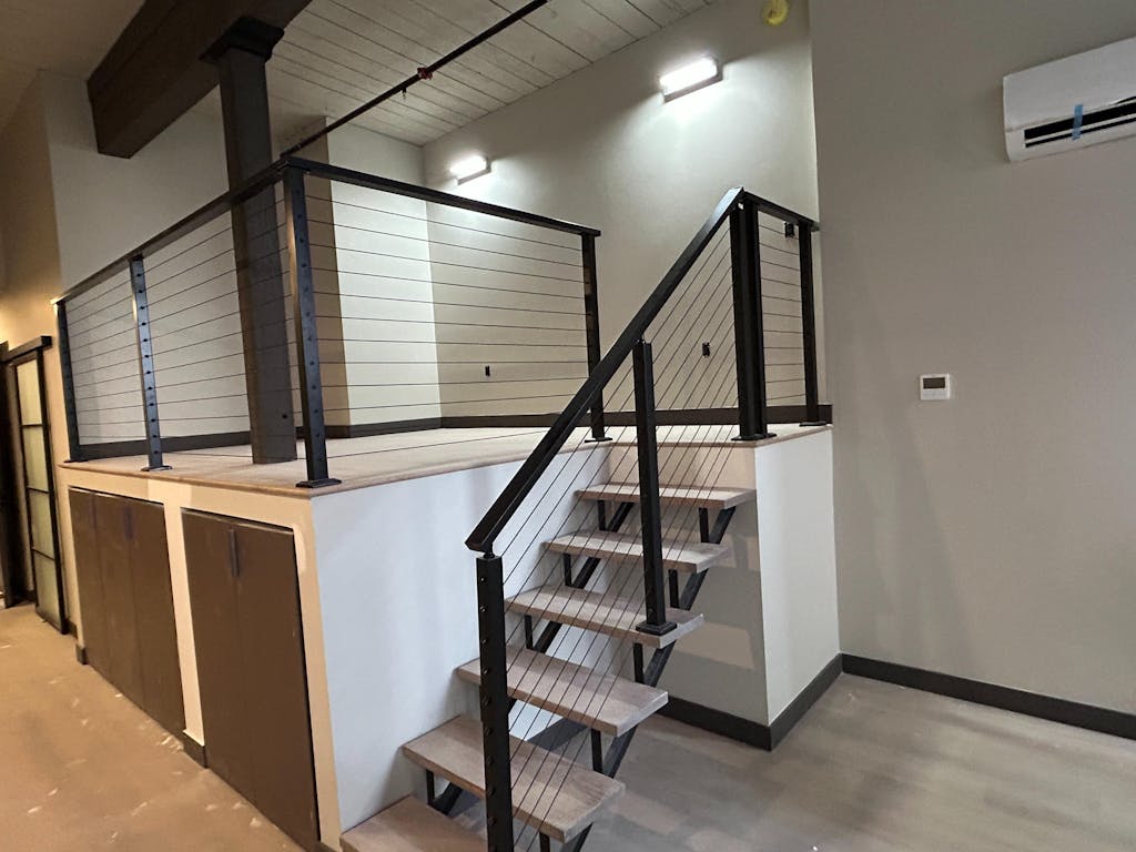 BLIKA 36'' & 42'' Black Surface Mount Cable Railing System DIY Kit (4FT - 28FT, Level Drilled, )