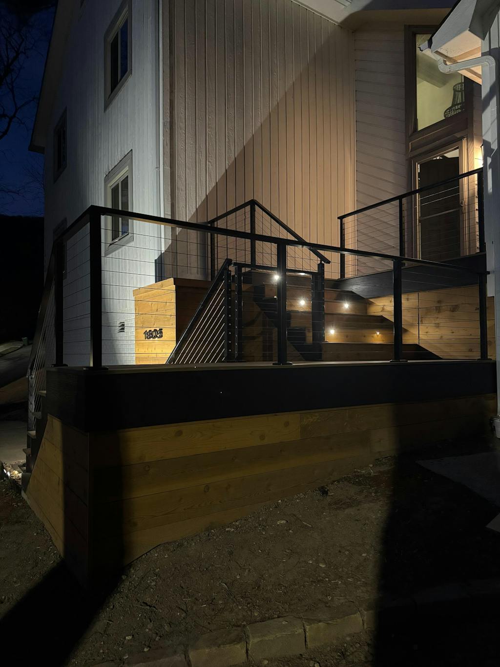 BLIKA 36'' & 42'' Black Surface Mount Cable Railing System DIY Kit (4FT - 28FT, Level Drilled, )