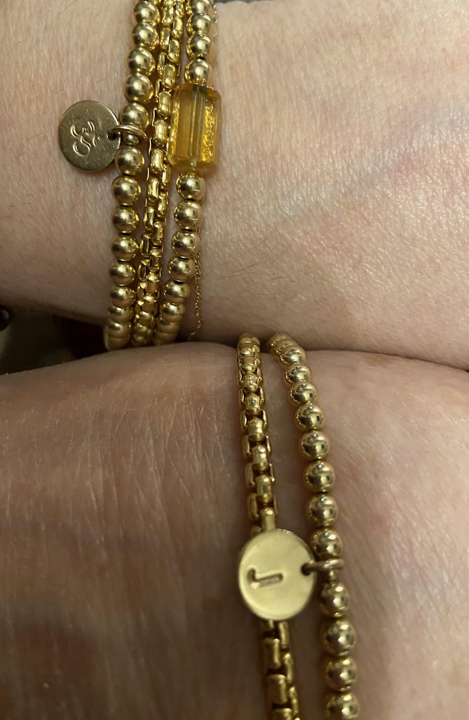 Goddess Rounded Box Chain Bracelet Gold Blooming Lotus Jewelry