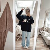 Makeup Love™ Garment-Dyed Fleece Crewneck