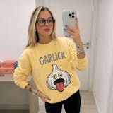 Garlick Pun™ Garment-Dyed Fleece Crewneck