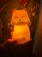 Color-Changing Silicone Character Night Light – Tap Control & Rechargeable