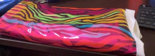 Fantastic Fever Foiled Spandex Fabric | Blue Moon Fabrics