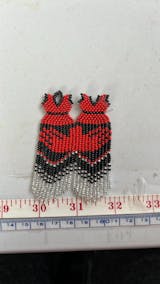 MMIWG2S+ Red Dress Earring Seed Bead Pattern - No More Stolen Sisters - PDF Pattern Only - NOT a Physical Pair of Earrings - Brick Stitch