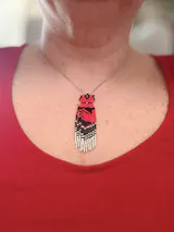 MMIWG2S+ Red Dress Earring Seed Bead Pattern - No More Stolen Sisters - PDF Pattern Only - NOT a Physical Pair of Earrings - Brick Stitch