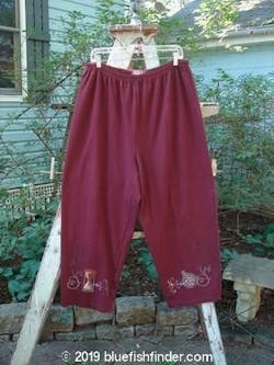 1999 Interlock Easy Pant Hour Glass Red Wine Size 2