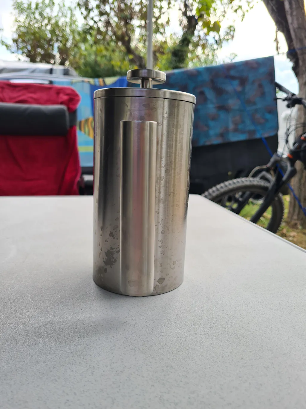 Transparante French Press Koffiezetapparaat 350 ml - Glans RVS voor 2