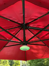 7.5 ft black patio umbrella Bonosuki 7.5Ft LED Patio Market Umbrella Outdoor Table Umbrella