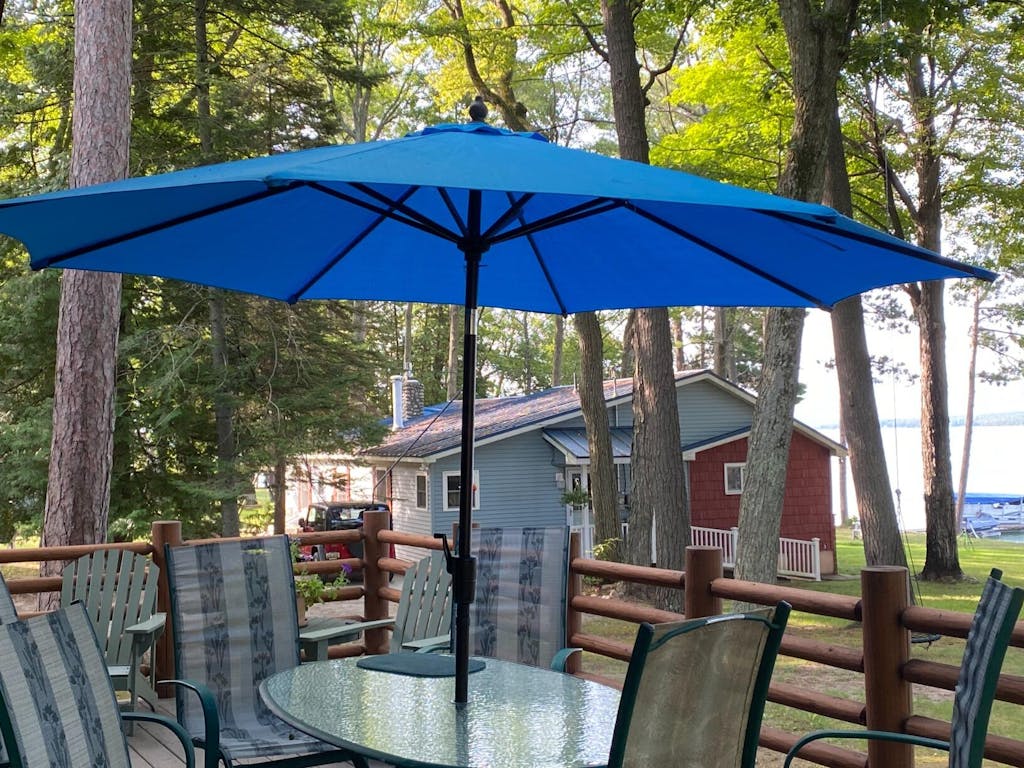11 Ft Large Round Market Patio Umbrella Bluu Maple