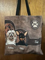 Dog Personalized All Over Tote Bag, Personalized Gift for Dog Lovers, Dog Dad, Dog Mom - TO003PS