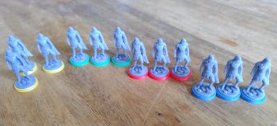 Spy Tokens with Dune Imperium: Uprising - 3D Printed Miniatures with Colored Bases (unofficial)