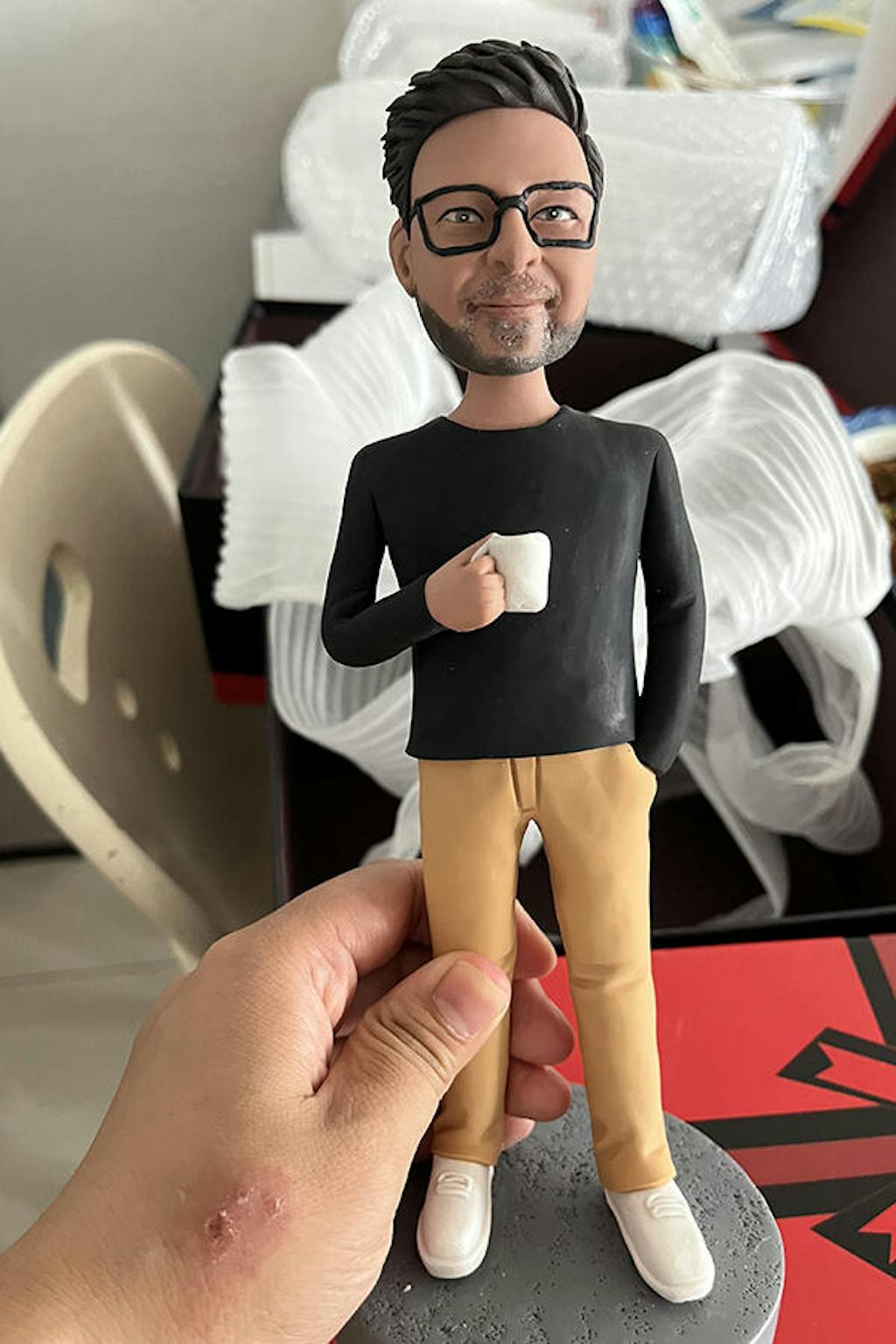 Personalized Custom Bobblehead Doll for Boss From His Photo Online