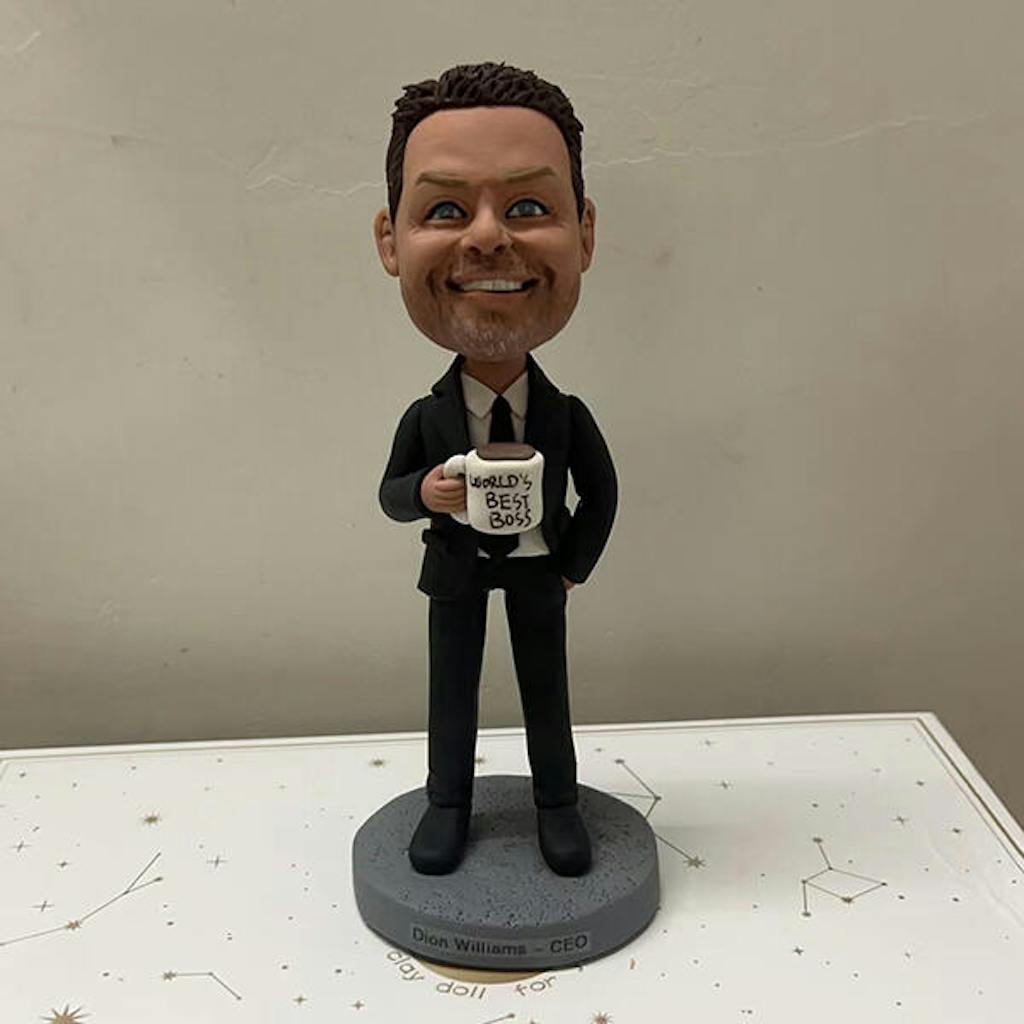Personalized Custom Bobblehead Doll for Boss From His Photo Online