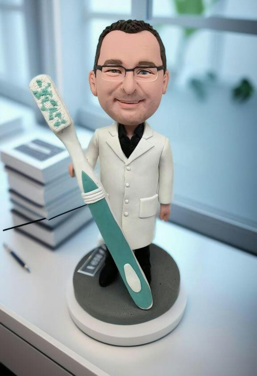Custom Dentist Bobblehead Figures from Him Photos Great Gifts for