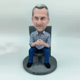 Funny Man On Sofa Bobblehead - Personalized Gift