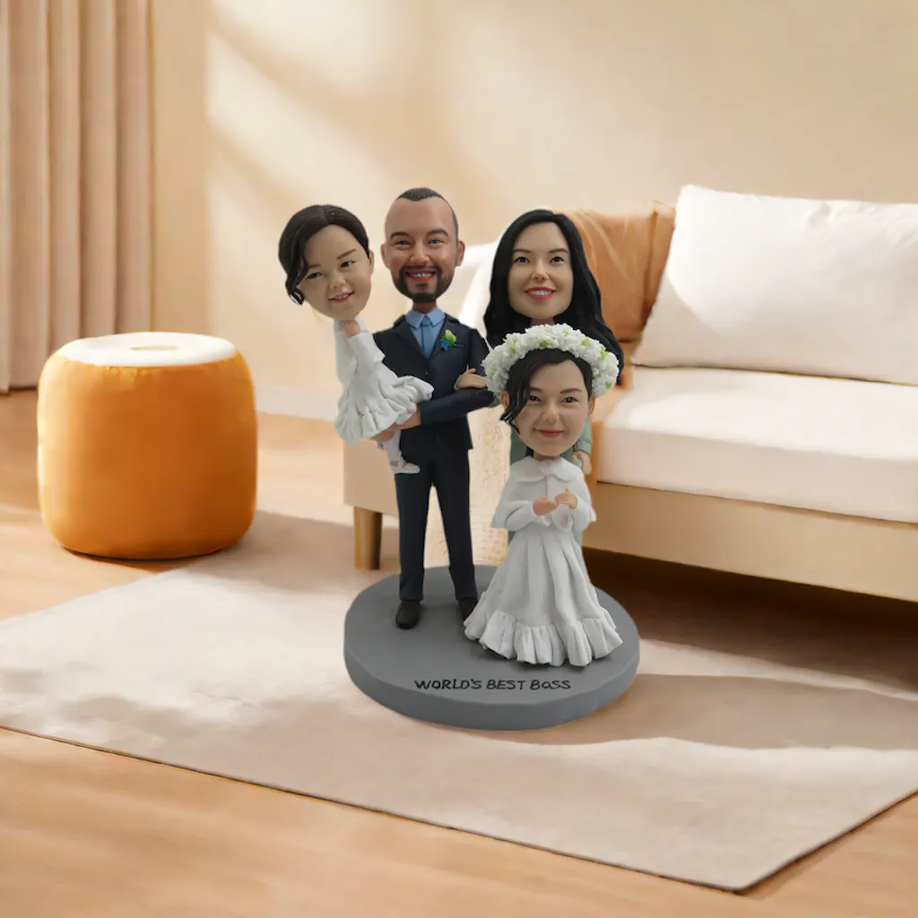 Father Mother Birthday Bobblehead - Parents Gift Figurine