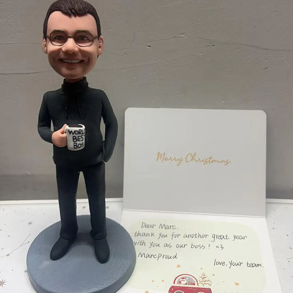 Best Boss Ever Bobblehead - Custom Text Carving Gift Doll main image 1