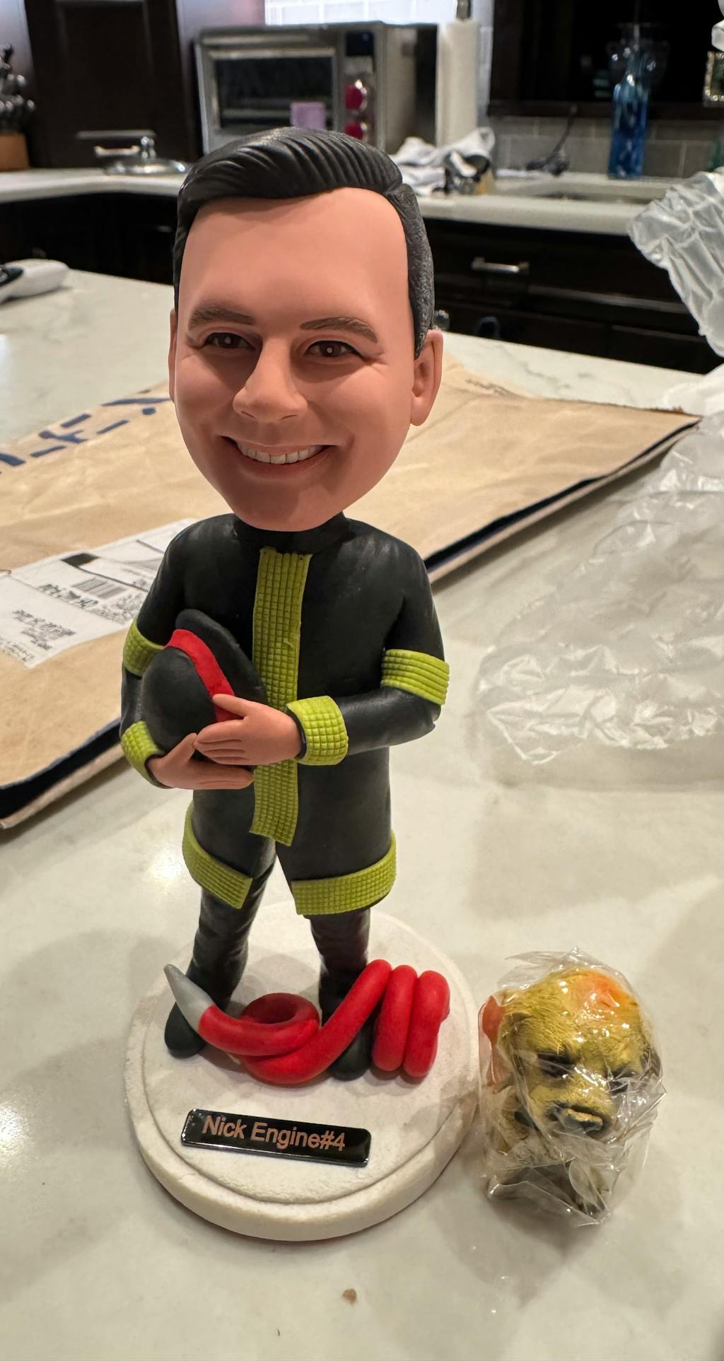 Male Firefighter Firemen Custom Bobblehead