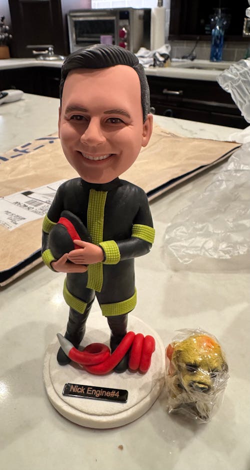 Male Firefighter Firemen Custom Bobblehead