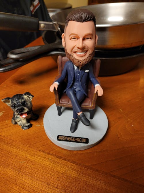 A Successful Boss Custom Bobblehead with Free Metal Inscription
