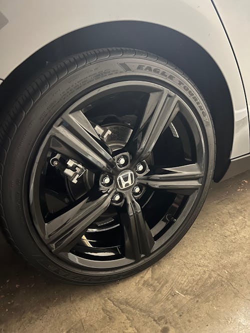 Vinyl Chrome Delete Wheel Side Window Trim Blackout Decal Stickers Overlay Film Fits Honda Accord Sedan 2023-2025