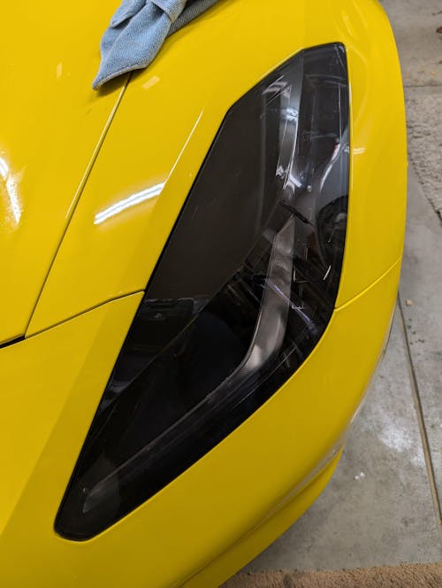 Full Headlight Taillight Precut Smoked PPF Tint Kit Film Overlay Fits Chevy Corvette C7 2014-2019