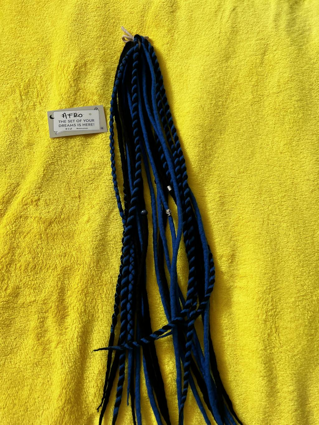 Forget Me Not Black and Blue Hair Extensions