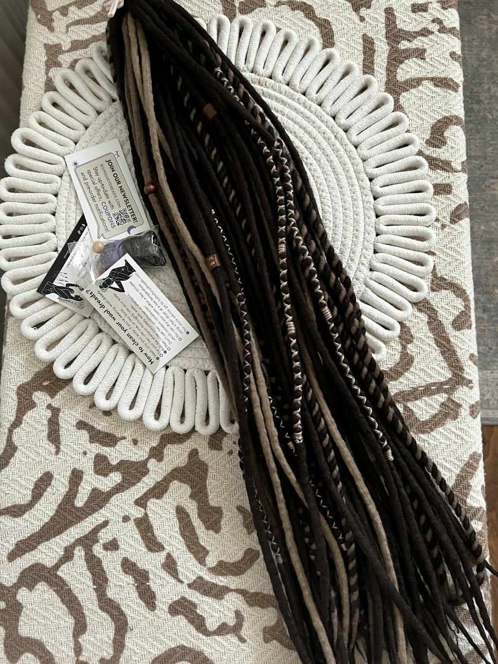 Coffee Viking Wool Dreads