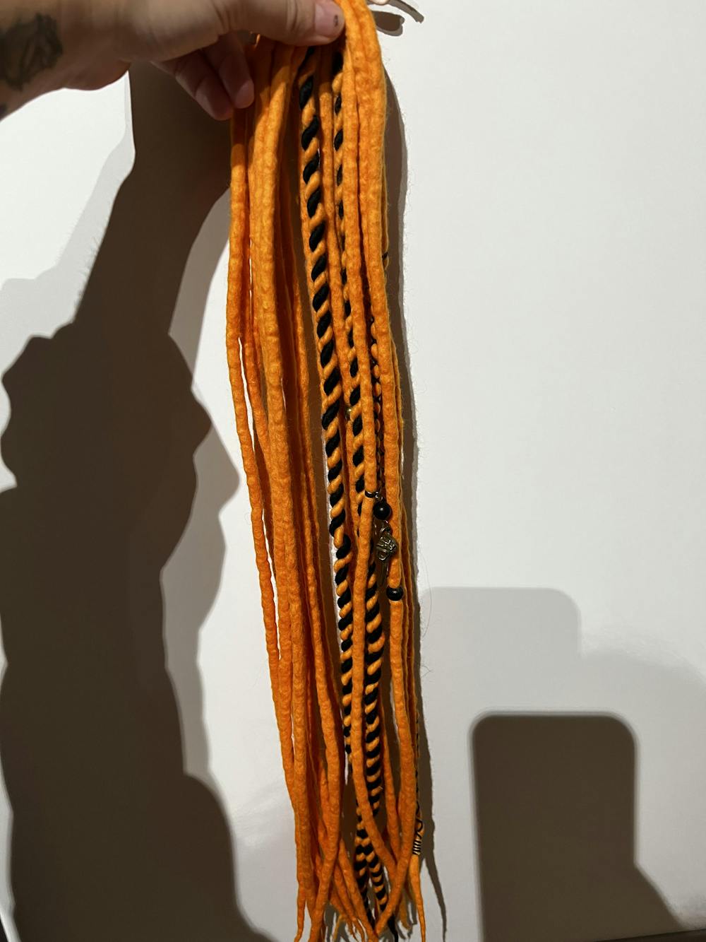 Candlelight wool dreadlock extension set