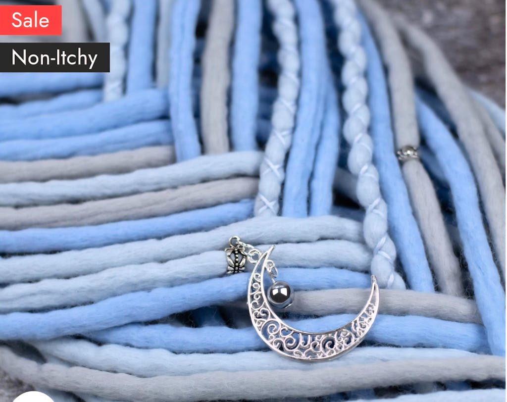 Sky wool hair extensions