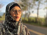 Charcoal Paisley - Instant Hijab With Inner
