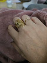 Bague Cube de Métatron – Acier Inoxydable Doré ou Argenté – Protection & Harmonie