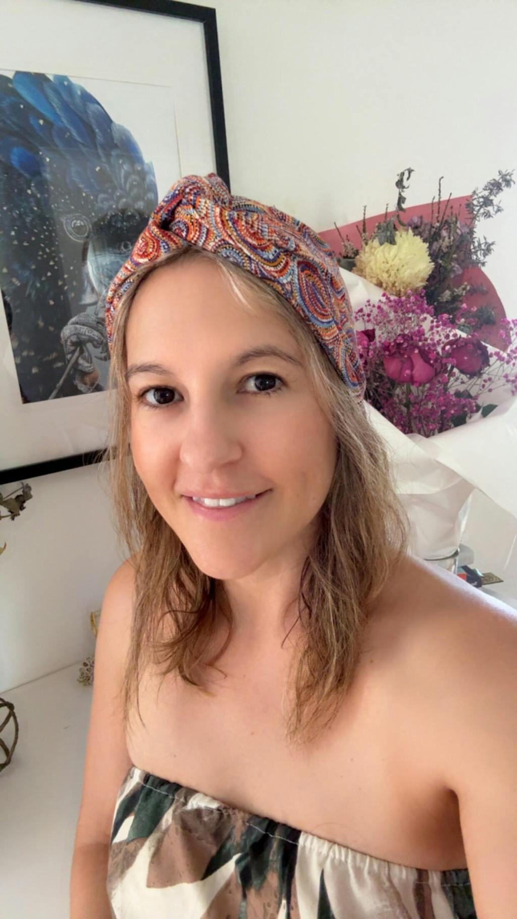 Mina Dreams Turban Hat - Aboriginal Art