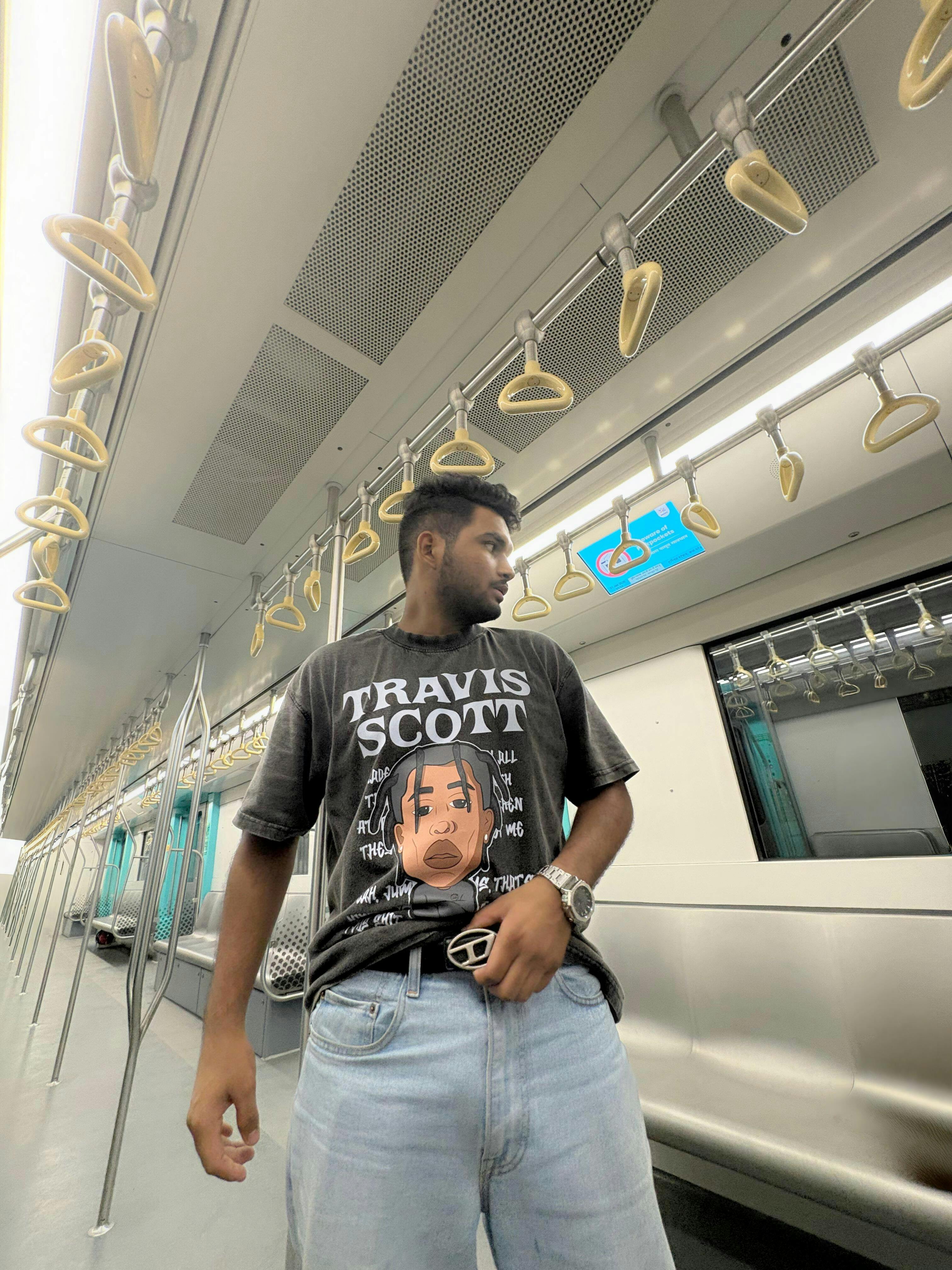 Buy Travis Scott Faded Oversized T-shirt | BonkersCorner