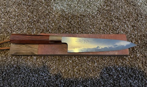 Siam Rosewood Wa handle with buffalo horn ferrule - Endcap