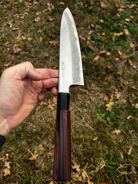 I - Cross Grain Rosewood with two tone horn ferrule - 145mm