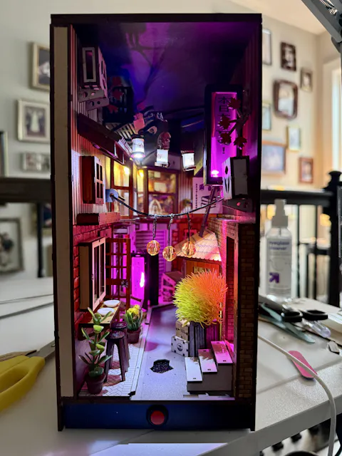 Tokyo Alley 3D DIY Book Nook Kit