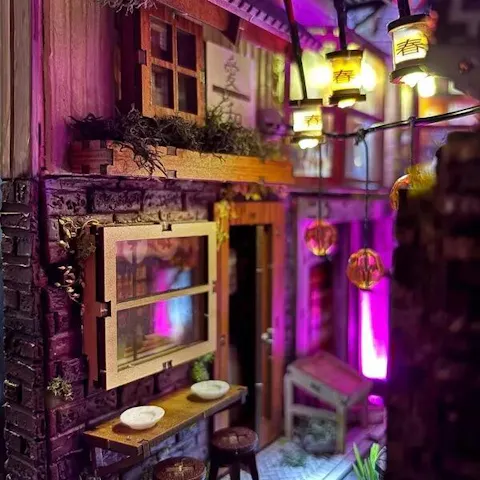 Tokyo Alley 3D DIY Book Nook Kit