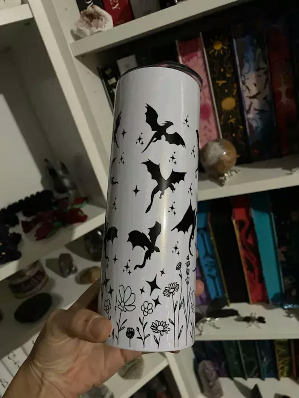 Until the darkness claims us - 20oz Stainless Steel Tumbler (Rainbow Holographic Effect)