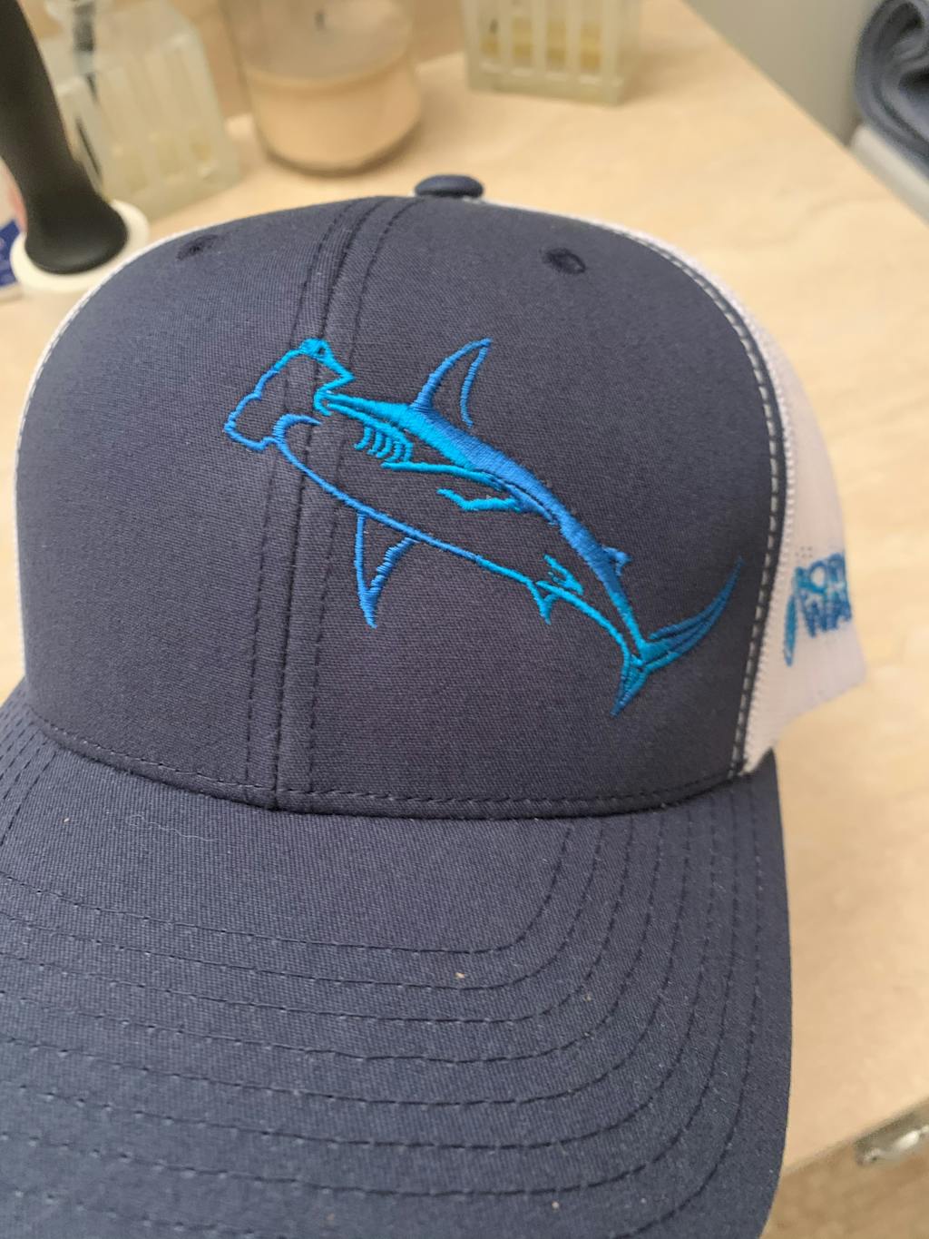 Hammerhead Shark Scuba Diving trucker Hat Apparel Born of Water