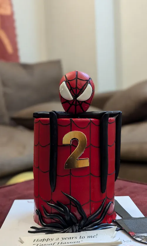 Spiderman Birthday Cake