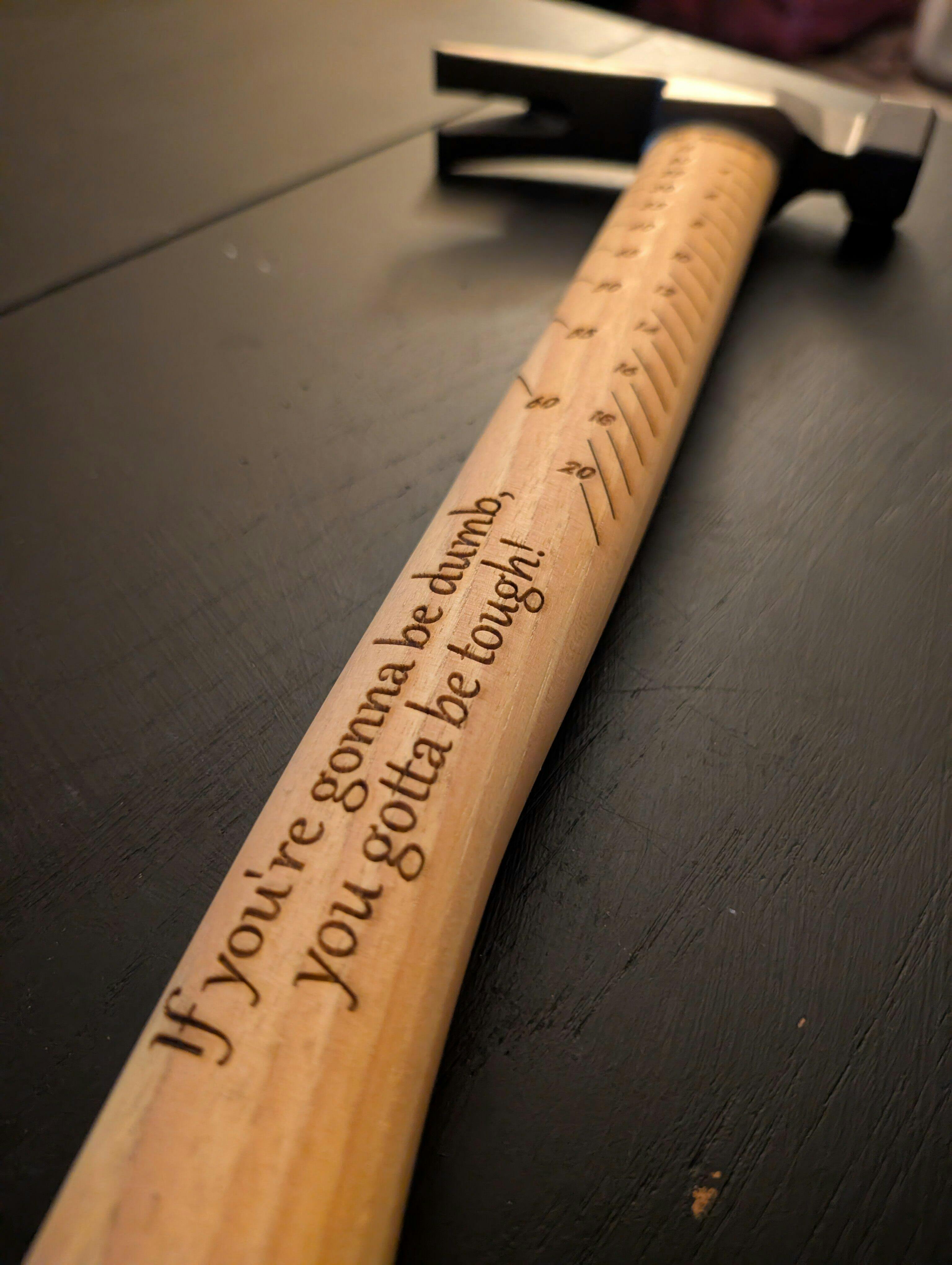Personalized Hickory Hammer – Boss Hammer Co.