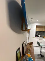 Wooden Surfboard Wall Hanger — surfBoard On The Ledge