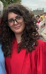 Transformed curls after using product