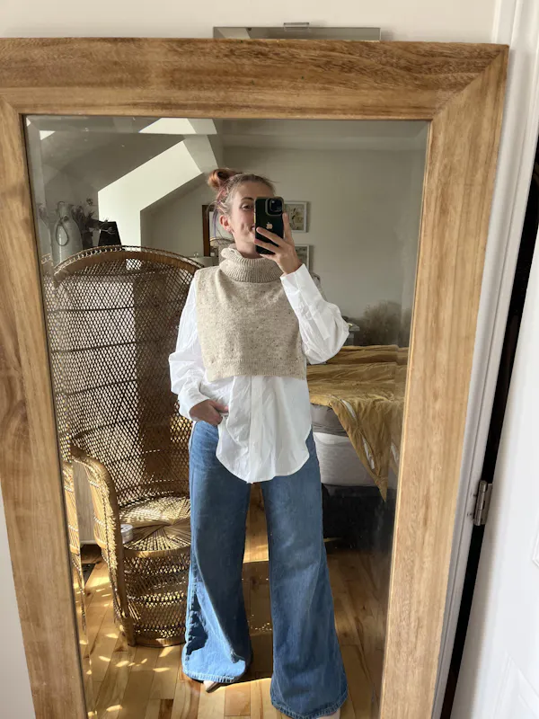 Tyrol Beige | Soft Knitted Pullover Scarf