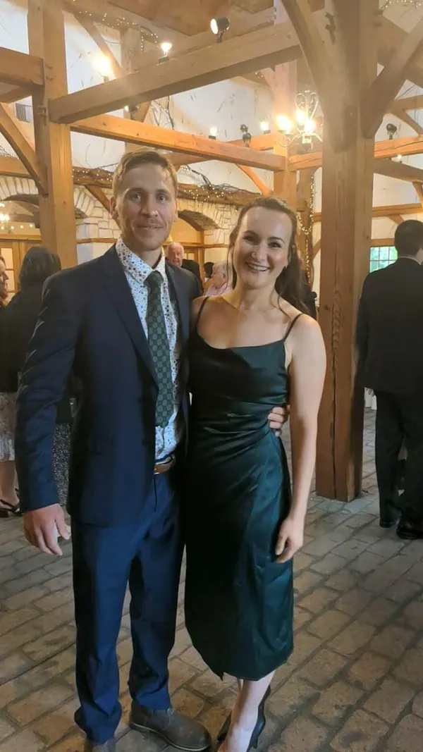 Chloe Green | Satin Cowl Neck Midi Dress