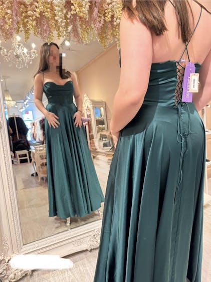 ワンピース CRIDA SS23 CRIDA Dresses (MATERA23 BURNT) Nyra Blue Mermaid Dress w/ Wrapped Bodice | Boutique 1861